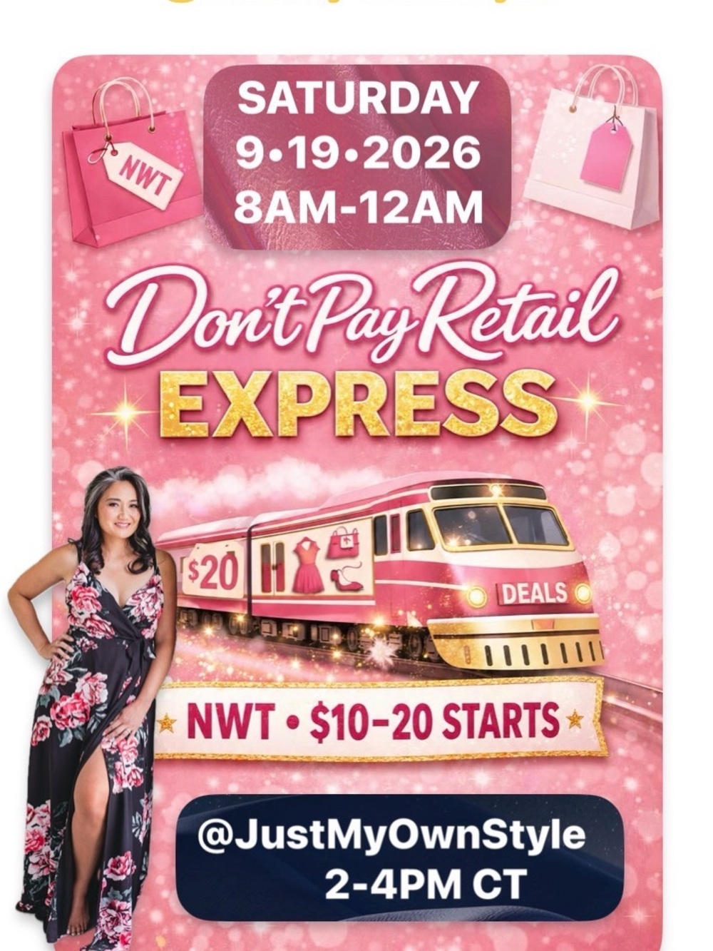 ✨ Sept. 19th Don’t Pay Retail Express Train Show 🚂 🥳 TYSM from JustMyOwnStyle 💝